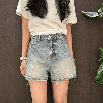 in blue jeans denim