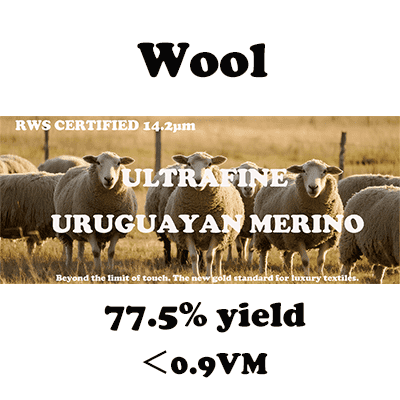 rws 14 micron uruguayan merino wool